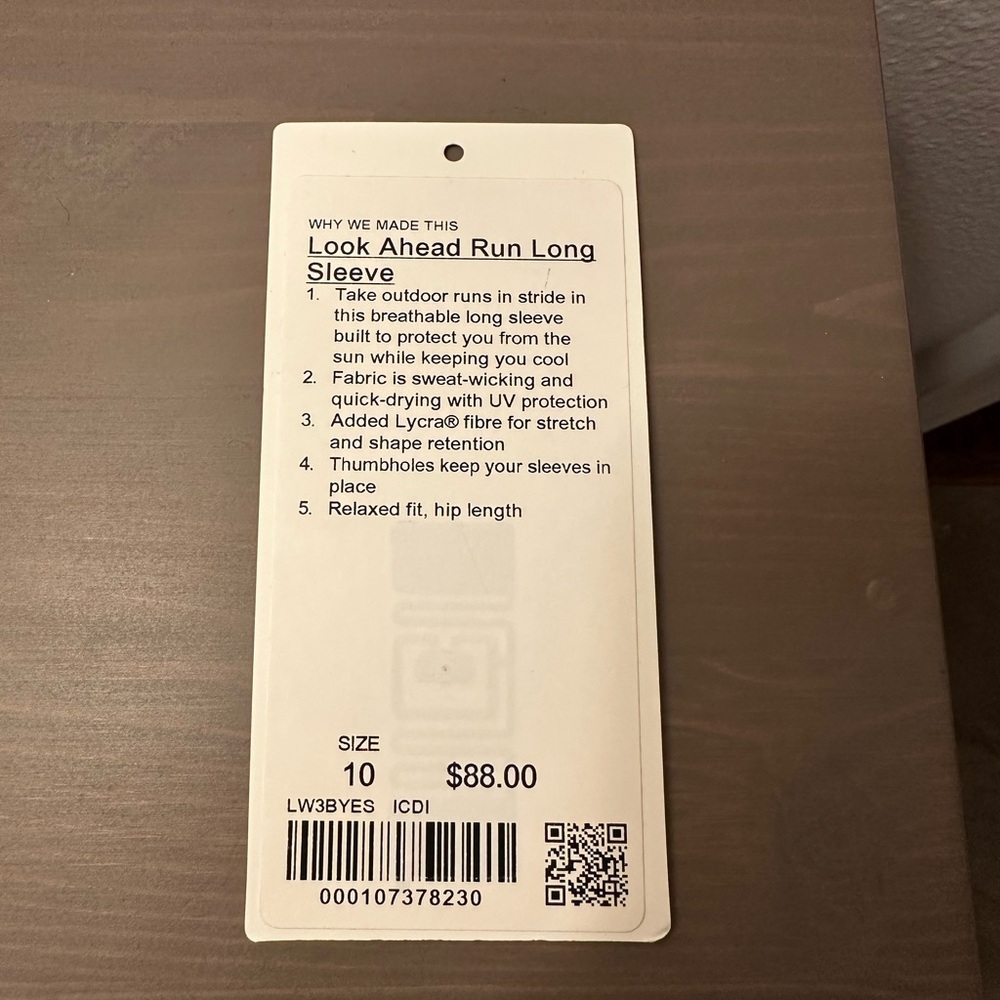 Lululemon Iced Iris Look ahead run long sleeve top - Picture 2 of 4